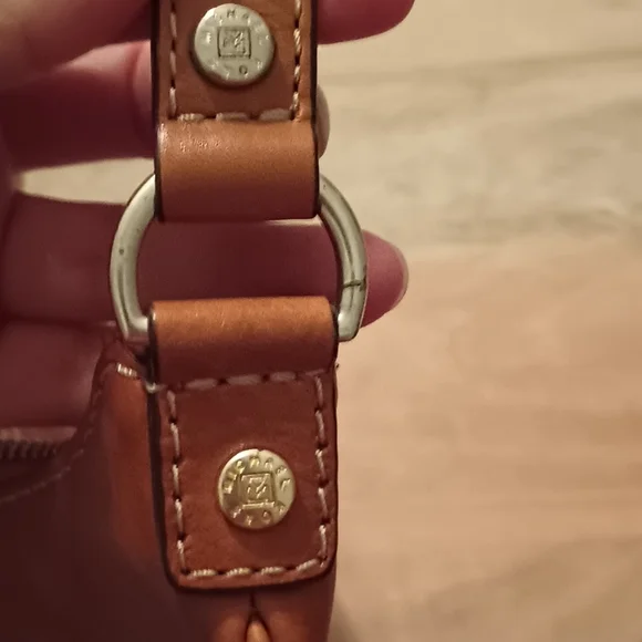 Vintage Michael Kors Small leather brown studded bag Early Y2K Baguette Rare 90 - Picture 9 of 9